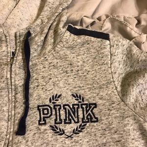 Pink Quarter-Zip Hoodie